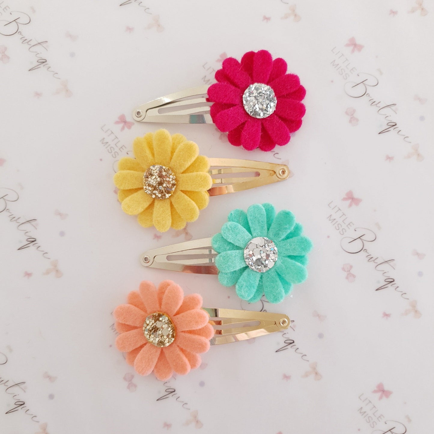 Bright Daisy Snap Clips