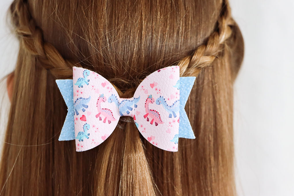 Pastel Dinosaur Bows