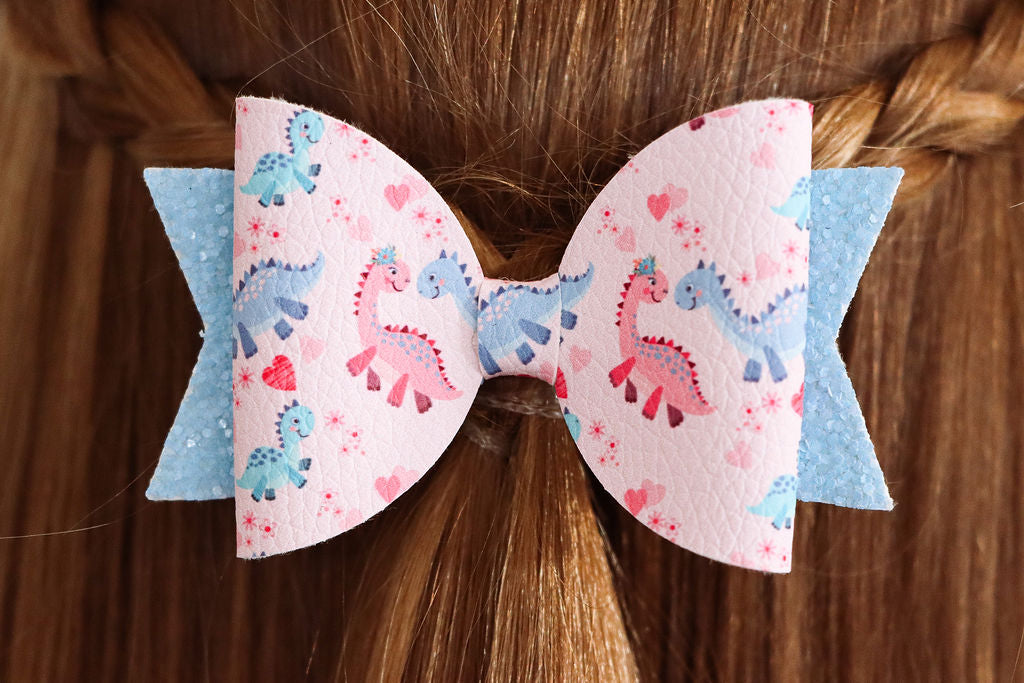 Pastel Dinosaur Bows