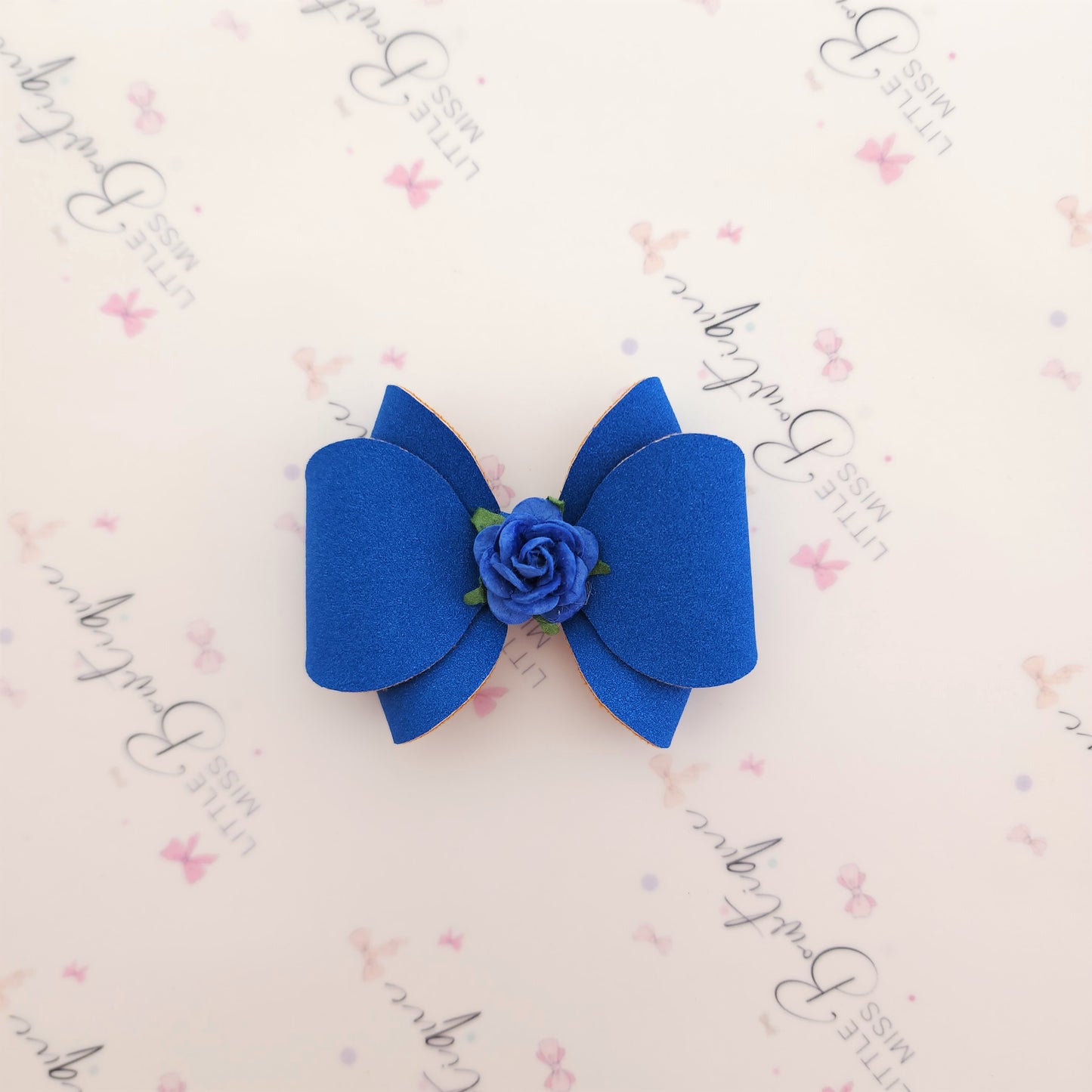 Floral Suede Audrey Bows