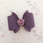 Floral Suede Audrey Bows