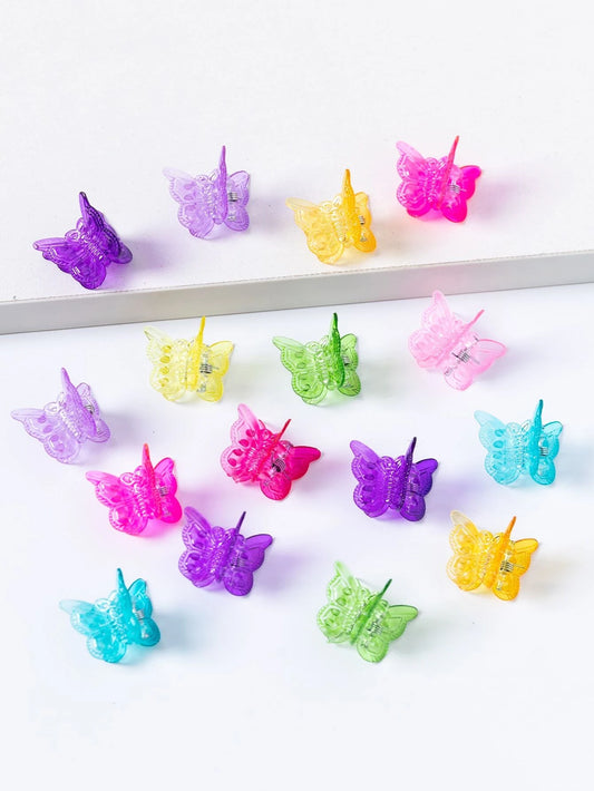 Perplex Bright Butterfly Claw Clips 14pk