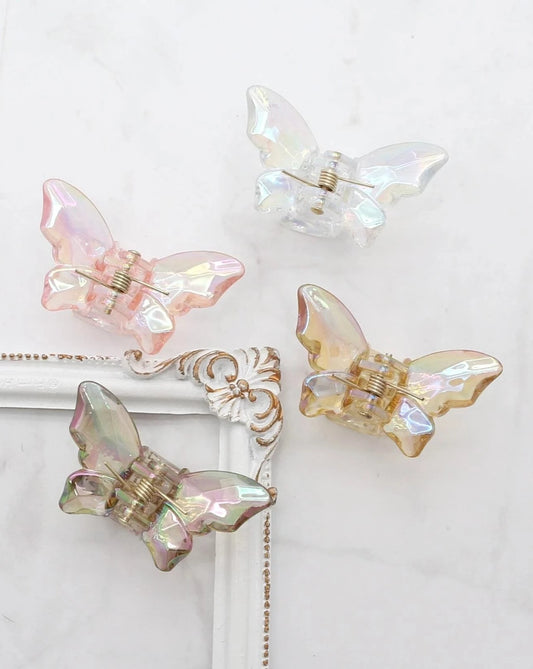 Iridescent Perplex Butterfly Clips (4 options)