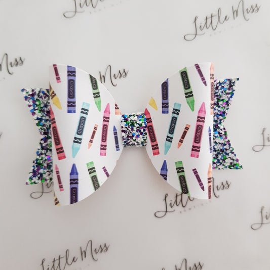 Crayon Party Bow