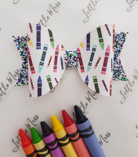 Crayon Party Bow