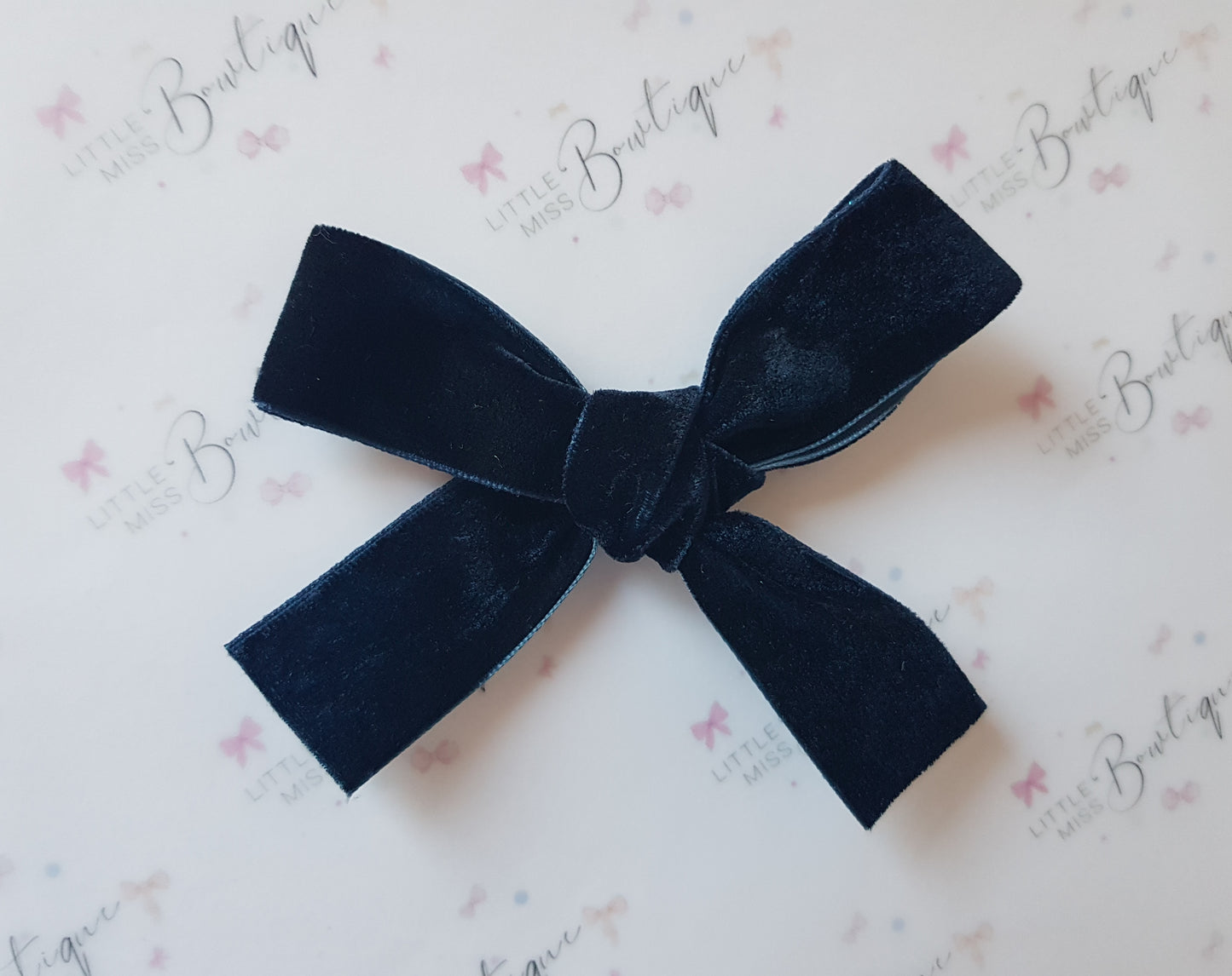 Velvet Ribbon Bows - Multiple Colours