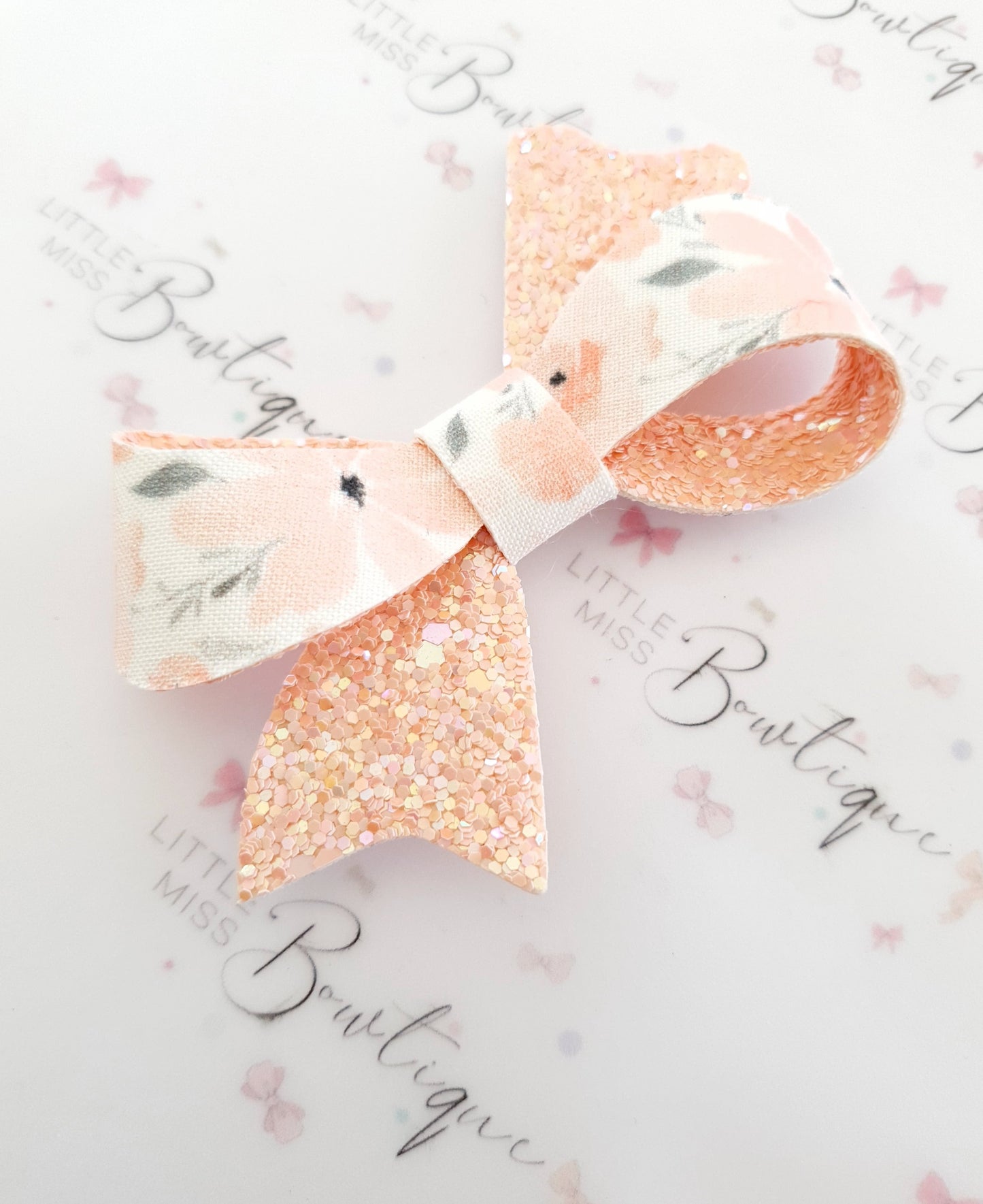 Pink Glitter Sophia Bows