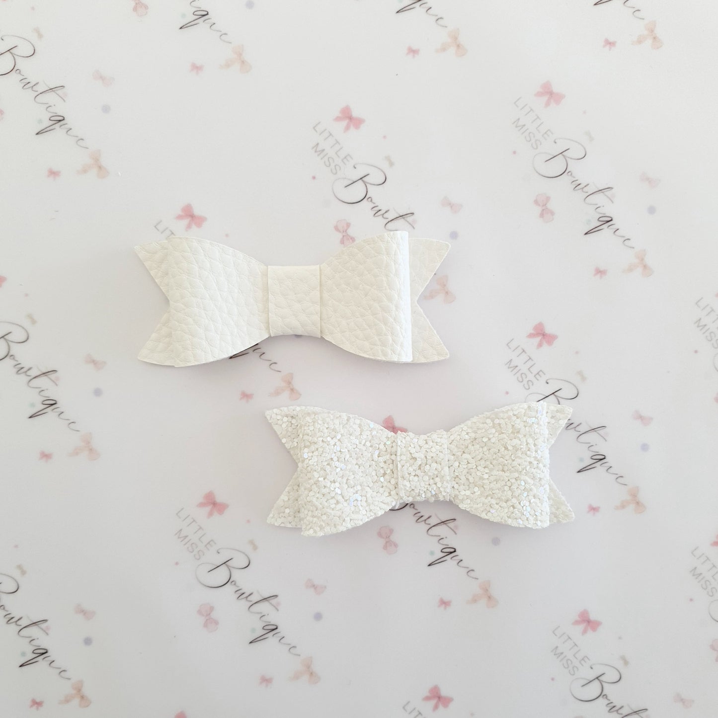 White School Bows