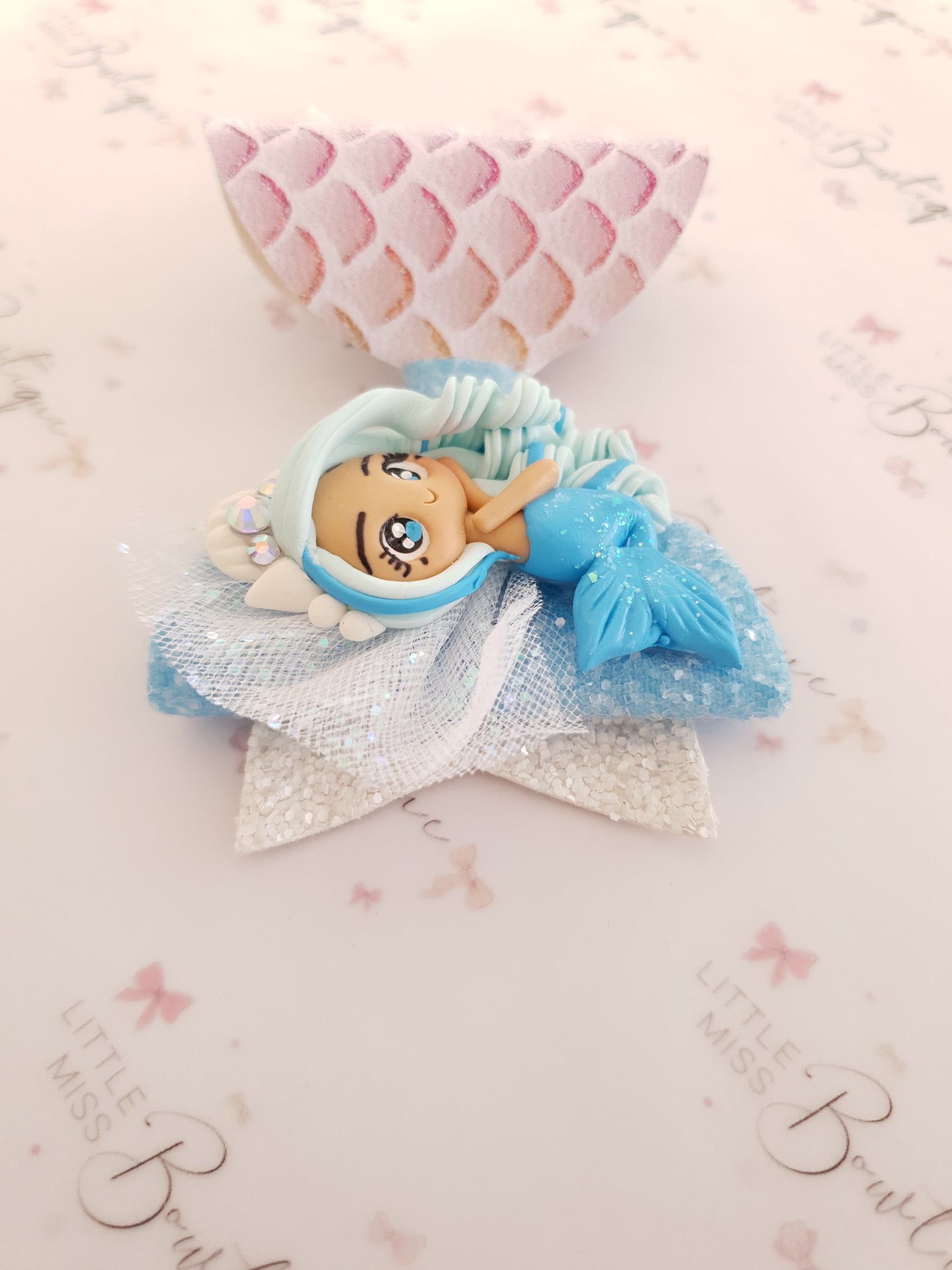 Blue/Pink Mermaid Bows!