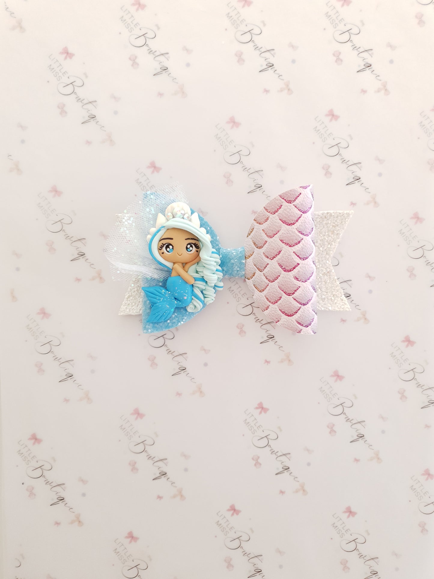 Blue/Pink Mermaid Bows!