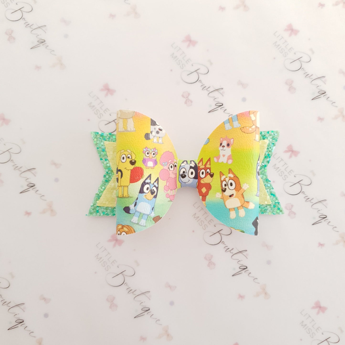 Rainbow Bluey Bows