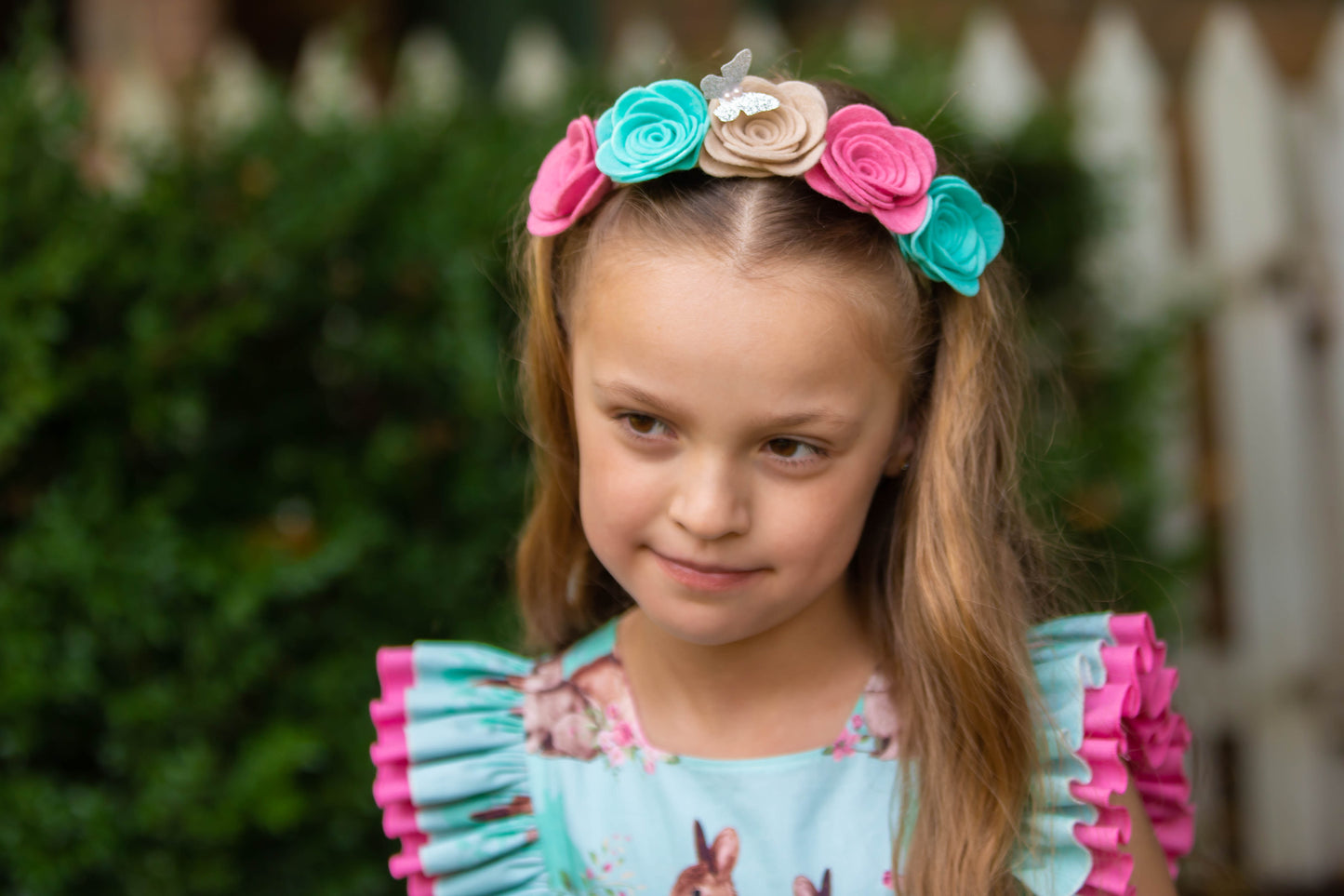 Custom Floral Felt Headbands