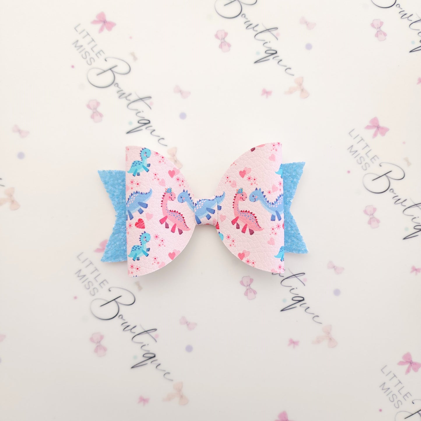 Pastel Dinosaur Bows