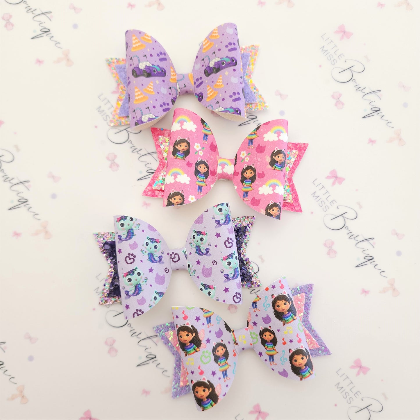 Gabby's Doll House Bows (9 characters/designs)