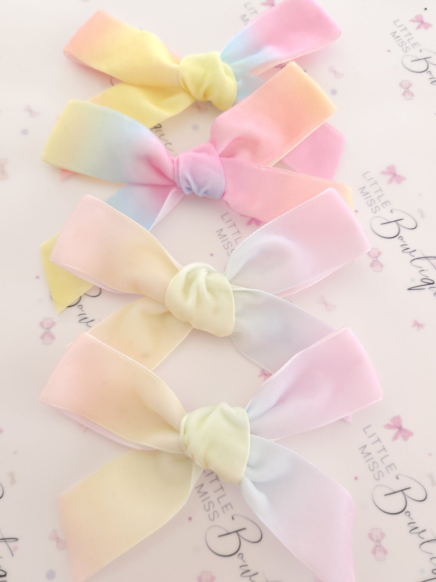 Rainbow Ribbon Bows