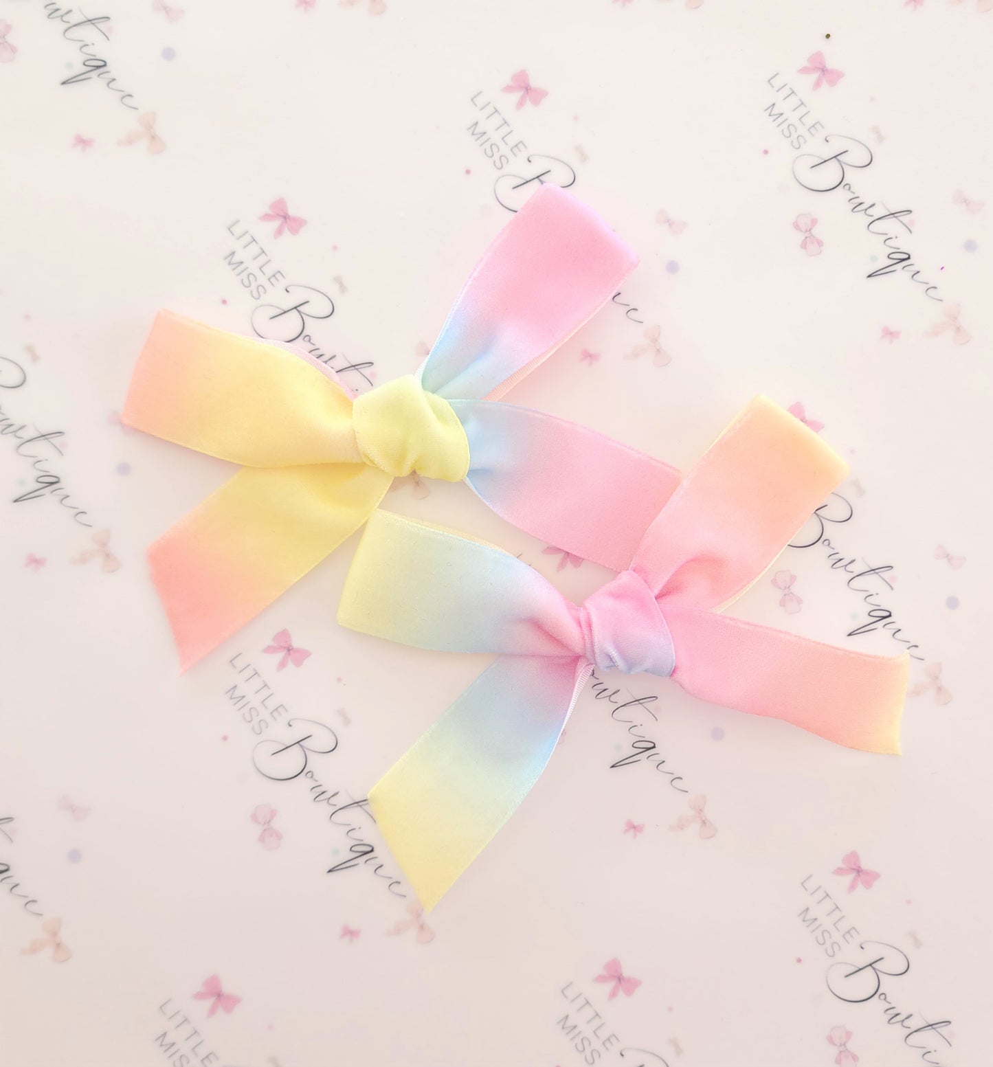 Rainbow Ribbon Bows