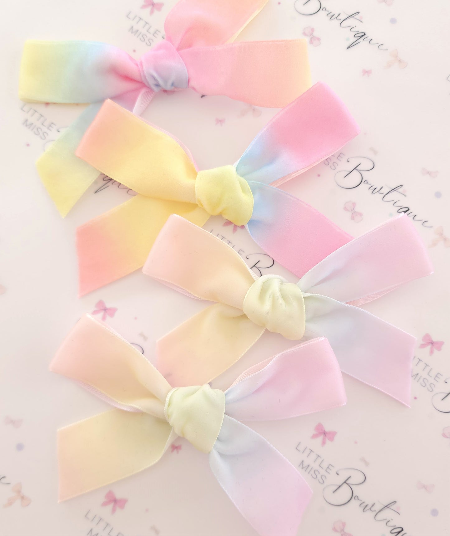 Rainbow Ribbon Bows