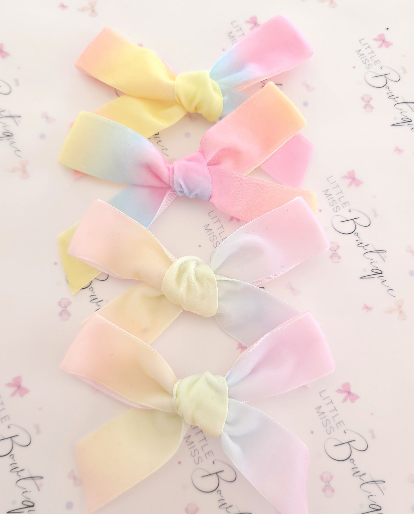 Rainbow Ribbon Bows